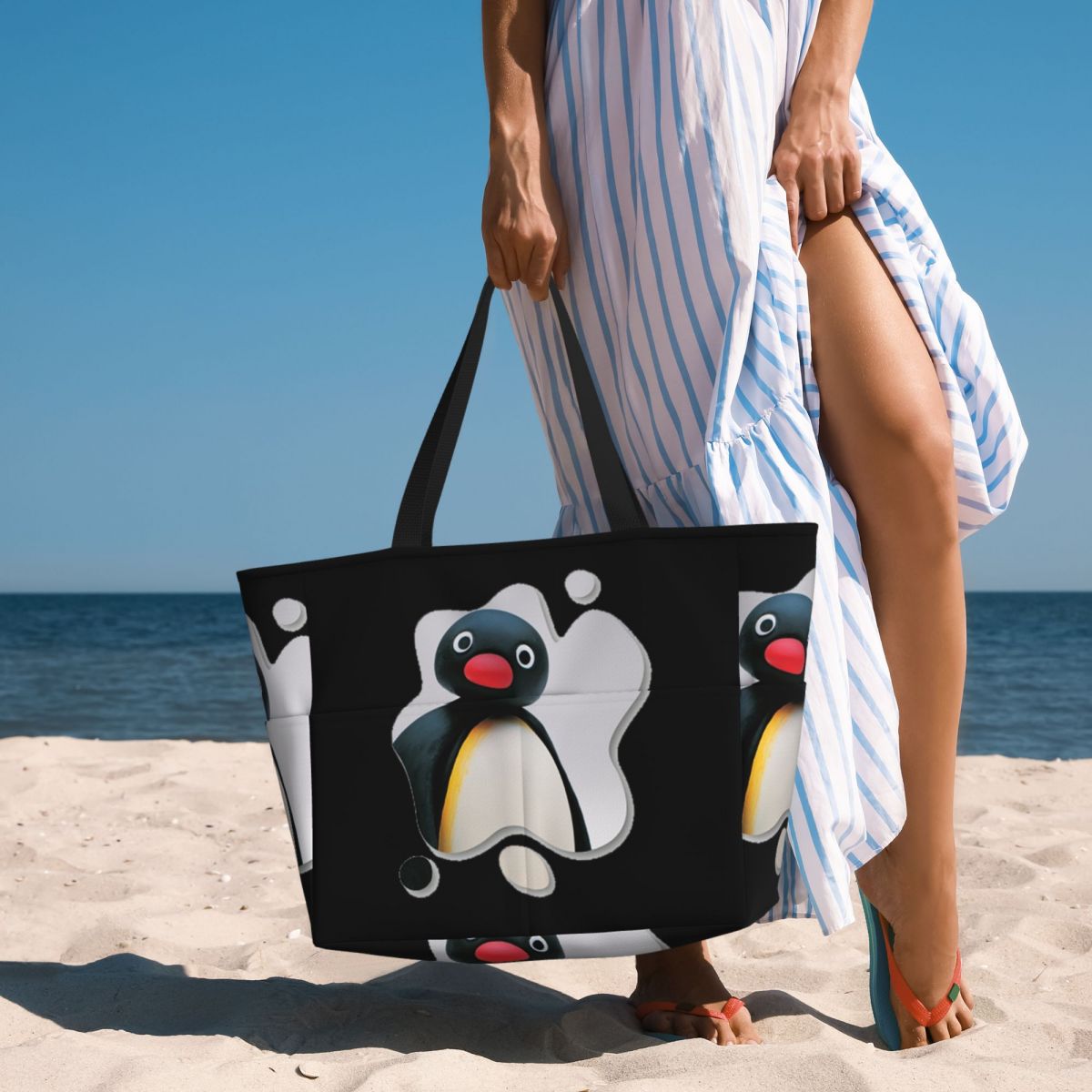 ピングー ピンガ ペンギン テレビ ビーチ トートバッグ ス - Yoga Fitness Tva のレビューと価格