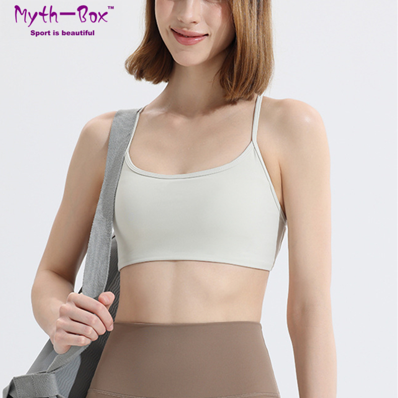 女性スポーツブラヨガブラトップランニング下着パッド付きクロス - Yoga Fitness Qc のレビューと価格